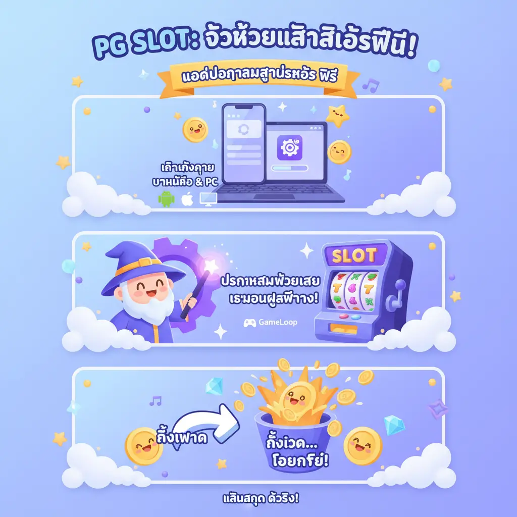 โหลดโปรแกรมสูตรสล็อต ฟรี - PG SLOT
