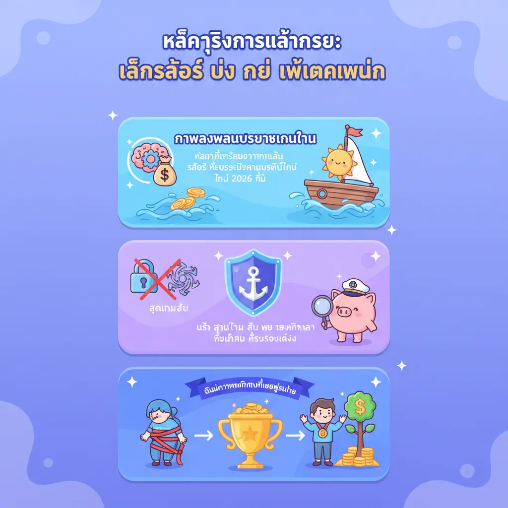 เล่นสล็อต ยัง ไง ให้แตกหมื่น - หลักสูตรการแล่นเรือ